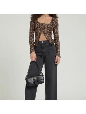 PAGSUN Nora Wide Leg Jeans (Black)